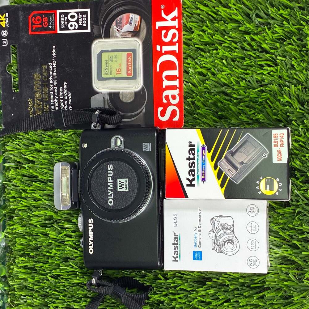 Olympus PEN Lite E-PL3 Mirrorless Digital Camera with Accessories